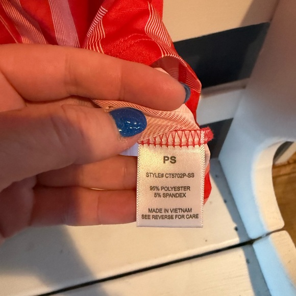 Blue Mood Red and Pink Striped Blouse - Picture 10 of 10